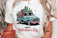 Happy Valentine&#039;s day png, Valentine Truck Png, Truck PNG Product Image 2