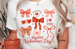 Happy Valentine's Day PNG, Retro Plaid Valentine Coquette Product Image 2