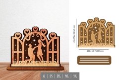 Happy Anniversary, Couple Dance 3D Lasercut with Stand Base Product Image 1