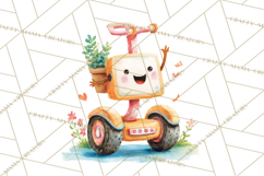 Transportation &amp; Vehicles Clip Art PNG, Whimsical Style Product Image 4