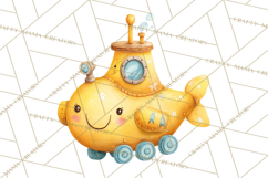 Transportation &amp; Vehicles Clip Art PNG, Whimsical Style Product Image 2
