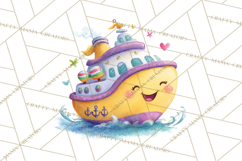 Transportation &amp; Vehicles Clip Art PNG, Whimsical Style Product Image 4