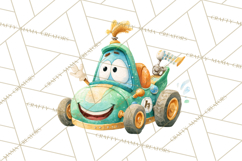 Transportation &amp; Vehicles Clip Art PNG, Whimsical Style Product Image 5