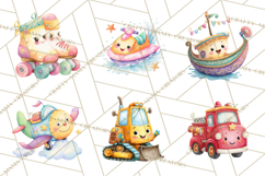 Transportation &amp; Vehicles Clip Art PNG, Whimsical Style Product Image 9