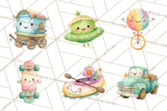 Transportation &amp; Vehicles Clip Art PNG, Whimsical Style Product Image 4