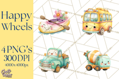 Transportation &amp; Vehicles Clip Art PNG, Whimsical Style Product Image 1