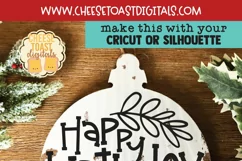 Happy Birthday Jesus | Christmas Ornament SVG for Rounds Product Image 2