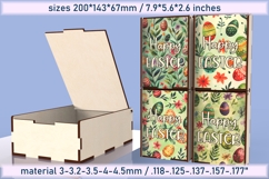 Happy Easter Gift Box,Laser Cut SVG &amp; PNG Product Image 1