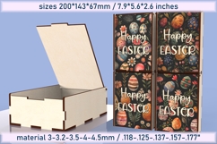 Sublimation PNG &amp; Laser Cut Box for Easter Gifts Product Image 1