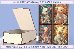 Sublimation PNG &amp; Laser Cut Box for Easter Gifts Product Image 1