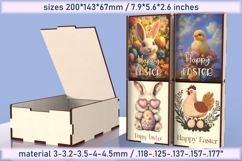 Easter Box Template, Sublimation &amp; Laser Cutting Product Image 1