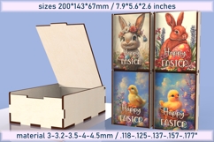 Easter Box Template, Sublimation &amp; Laser Cutting Product Image 1