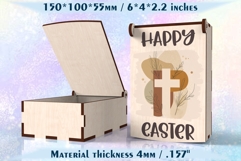 Hinged Easter Gift Box Laser Cut File for Glowforge &amp; xTool Product Image 2