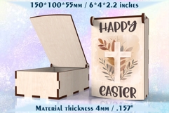 Hinged Easter Gift Box Laser Cut File for Glowforge &amp; xTool Product Image 3