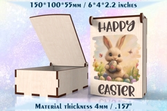 Easter Gift Box with Hinged Lid Laser Cut Files Product Image 3
