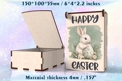 Easter Gift Box with Hinged Lid Laser Cut Files Product Image 4
