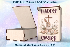 Hinged Easter Gift Box Laser Cut File for Glowforge &amp; xTool Product Image 2