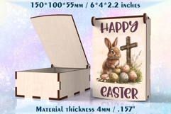 Hinged Easter Gift Box Laser Cut File for Glowforge &amp; xTool Product Image 3