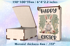 Easter Gift Box with Hinged Lid Laser Cut Files Product Image 2