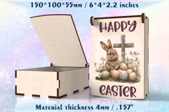 Hinged Easter Gift Box Laser Cut File for Glowforge &amp; xTool Product Image 5
