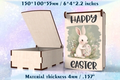 Easter Gift Box with Hinged Lid Laser Cut Files Product Image 3