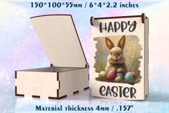 Easter Gift Box with Hinged Lid Laser Cut Files Product Image 6