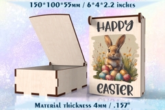 Easter Gift Box with Hinged Lid Laser Cut Files Product Image 7