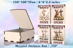 Hinged Easter Gift Box Laser Cut File for Glowforge &amp; xTool Product Image 1