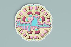 Easter Laser Cut file - Happy Easter Mandala Product Image 1