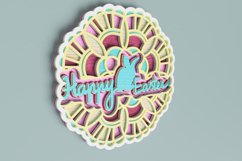 Easter Laser Cut file - Happy Easter Mandala Product Image 2