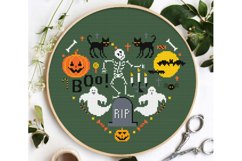 Cardinal bird Cross stitch pattern PDF Modern Xmas Winter Product Image 7