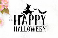 Happy Halloween Cut File and Clipart Product Image 1