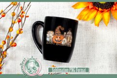 Happy Halloween Pumpkin Watercolor Sublimation Product Image 2