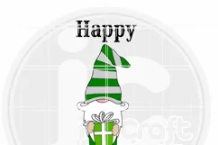 Christmas Welcome sign SVG | Happy Holidays Gnome Porch Sign Product Image 3