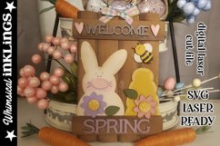 Welcome Spring Sign SVG For Laser Cutting Product Image 2