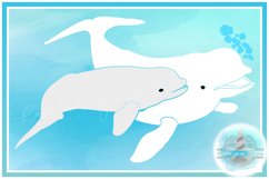 Harbor Grace Designs - Beluga White Whale - svg dxf eps pdf png file for cricut silhouette machines