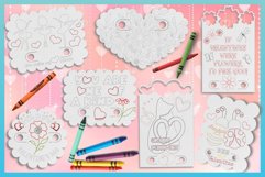 Harbor Grace Designs - Valentines Day Coloring Cards for Boys - png images for printing and single line svg files for drawing in cricut or silhouette