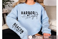 Harbor Light Sleeve SVG Design, Encouragement SVG Product Image 1