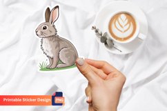 Easter Rabbit Stickers, Animal Stickers, Bunny Stickers Product Image 1