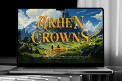 Harmesh - Magical &amp; Ornate Fantasy Fairytale Typeface Product Image 7