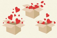 Hearts in a box greeting design Product Image 3