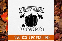 Harvest Acres Pumpkin Patch Fall SVG Cut file Product Image 1