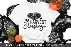 Harvest Blessings SVG - Fall Quotes Design Product Image 1