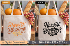 Harvest Blessings SVG File | Fall SVG | Autumn SVG Product Image 2