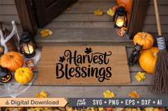 Harvest Blessings SVG | Fall Doormat SVG | Autumn Doormat Product Image 3