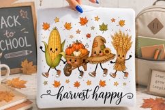 Harvest Happy Autumn Friends Clipart PNG Product Image 2
