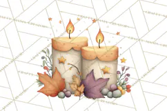 Fall Png, Moon Clipart PNG, Mystical Autumn Lantern Clip Art Product Image 4