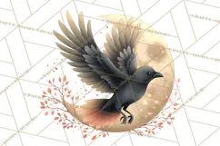 Fall Png, Moon Clipart PNG, Mystical Autumn Lantern Clip Art Product Image 4