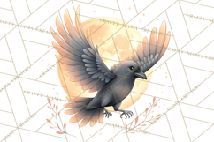 Fall Png, Moon Clipart PNG, Mystical Autumn Lantern Clip Art Product Image 5