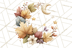 Fall Png, Moon Clipart PNG, Mystical Autumn Lantern Clip Art Product Image 2